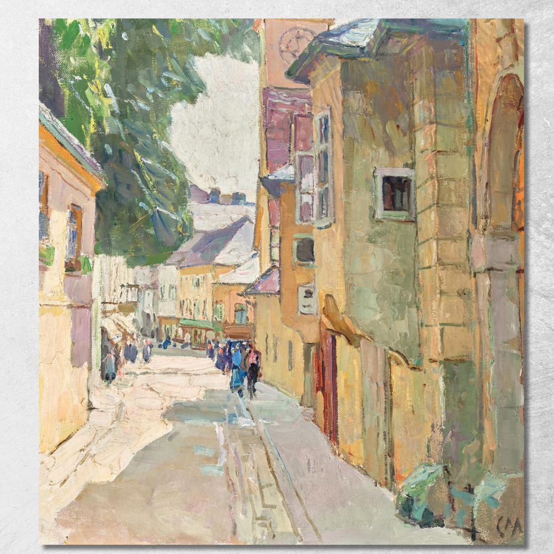 La Dr. Seipel-Straße A Mödling Carl Moll cml21 quadro stampato su tela