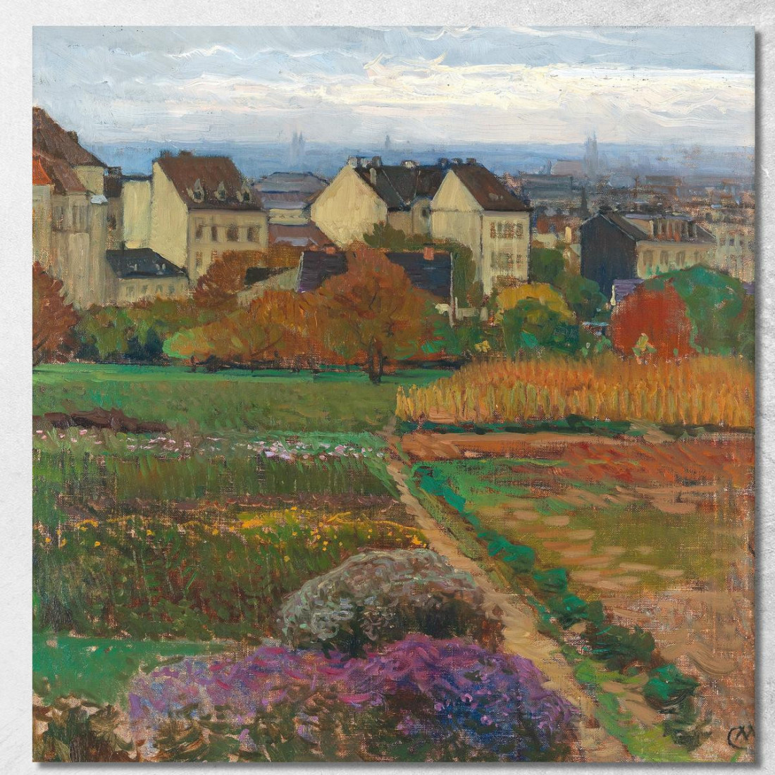 Döbling Vienna Carl Moll cml24 quadro stampato su tela