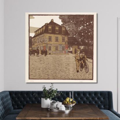 Grinzing Carl Moll cml25 quadro stampato su tela