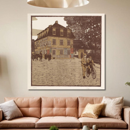 Grinzing Carl Moll cml25 quadro stampato su tela