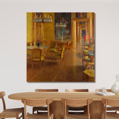 Interno Nel Palazzo D'Inverno Del Principe Eugenio Di Savoia In Himmelpfortgasse Carl Moll cml29 quadro stampato su tela