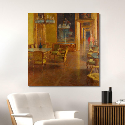 Interno Nel Palazzo D'Inverno Del Principe Eugenio Di Savoia In Himmelpfortgasse Carl Moll cml29 quadro stampato su tela