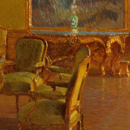 Interno Nel Palazzo D'Inverno Del Principe Eugenio Di Savoia In Himmelpfortgasse Carl Moll cml29 quadro stampato su tela