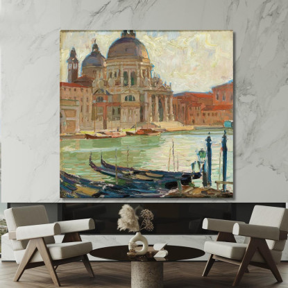 Chiesa A Venezia Carl Moll cml30 quadro stampato su tela