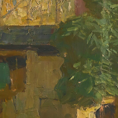Paesaggio Nella Riviera Ligure Italia Carl Moll cml33 quadro stampato su tela
