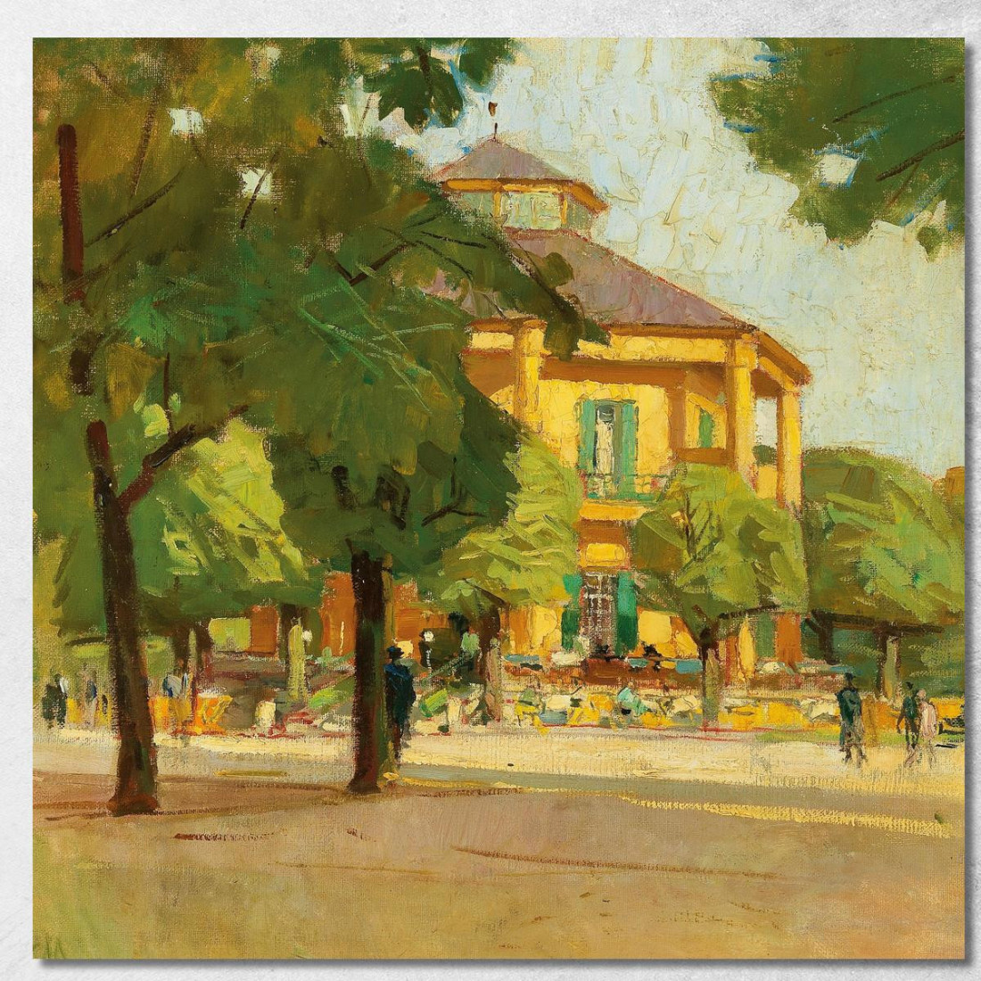 Lusthaus Prater Di Vienna Carl Moll cml34 quadro stampato su tela