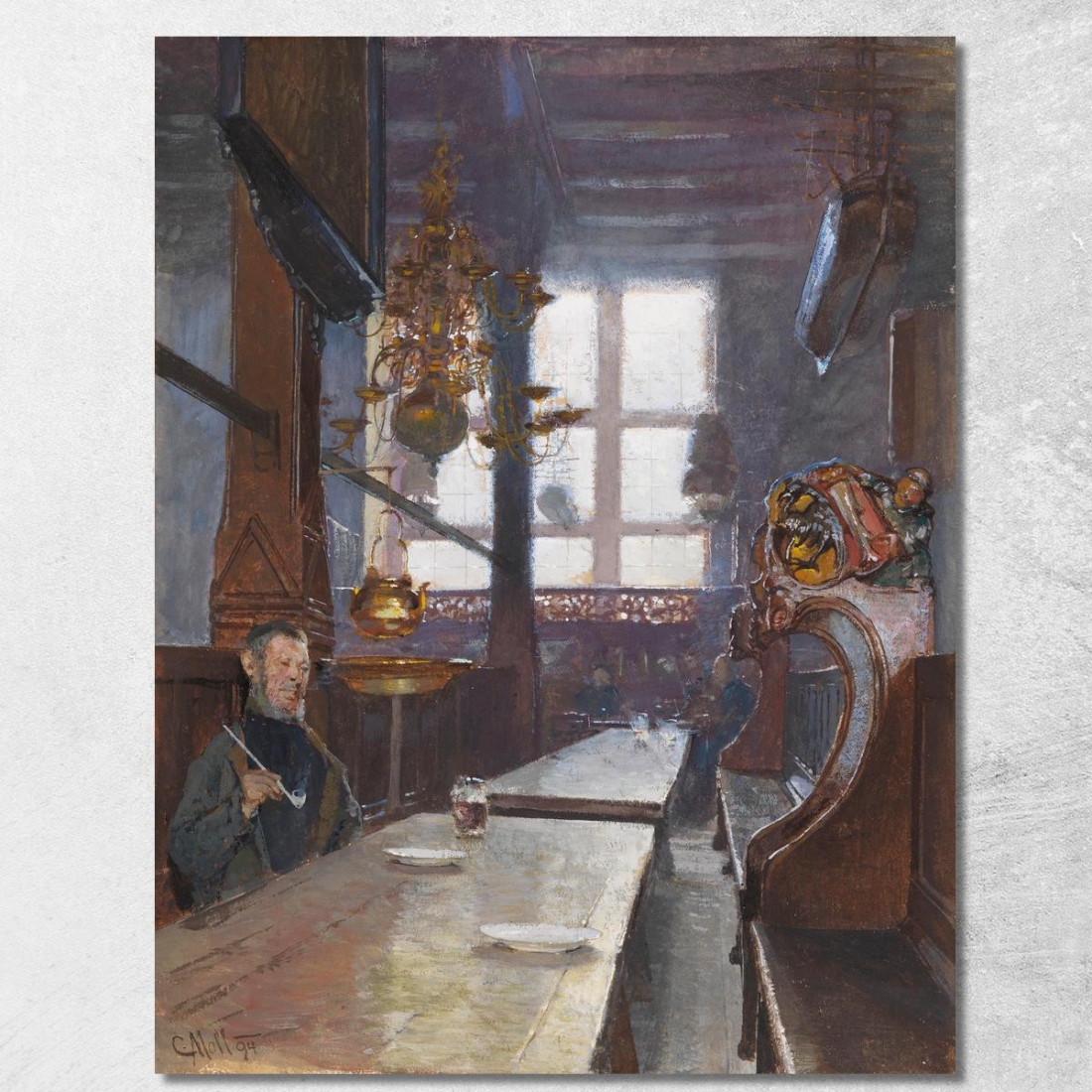 Casa Dei Barcaioli A Lubecca Carl Moll cml43 quadro stampato su tela