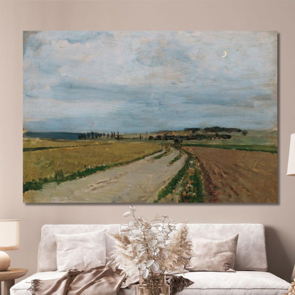 Studio Atmosferico Serale A Michelhausen Plankenberg Carl Moll cml45 quadro stampato su tela