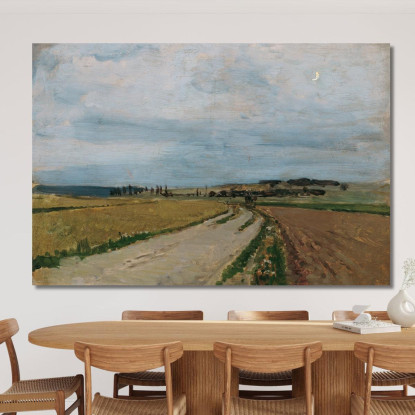 Studio Atmosferico Serale A Michelhausen Plankenberg Carl Moll cml45 quadro stampato su tela