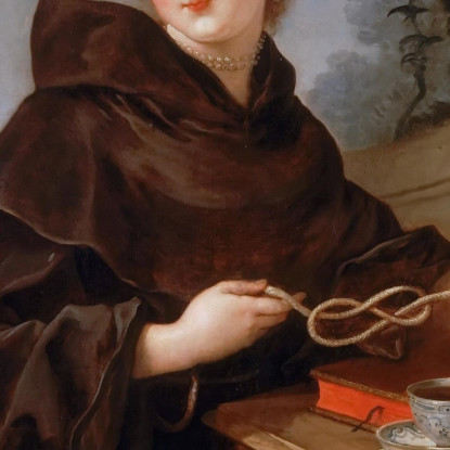 Louise-Anne De Bourbon Mademoiselle De Charolais (1695-1758) Charles-Joseph Natoire cjn11 quadro stampato su tela