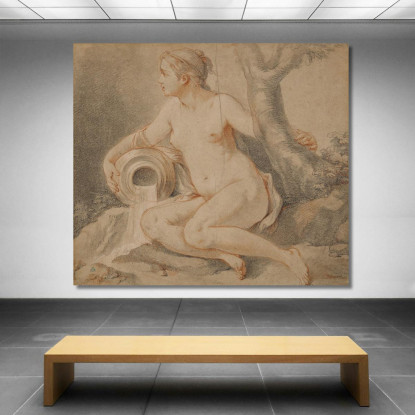 Studio Di Una Ninfa Charles-Joseph Natoire cjn22 quadro stampato su tela