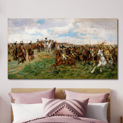 1807 Friedland Ernest Meissonier ems1 quadro stampato su tela