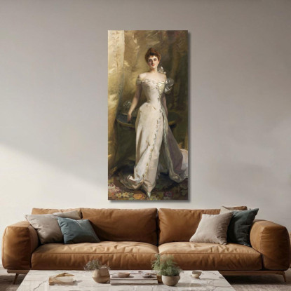 Ritratto Di Lisa Colt Curtis John Singer Sargent jss235 quadro stampato su tela