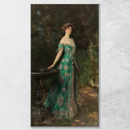 Ritratto Di Millicent Leveson-Gower Duchessa Di Sutherland John Singer Sargent jss236 quadro stampato su tela