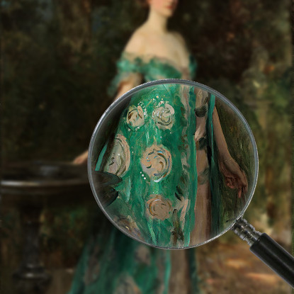 Ritratto Di Millicent Leveson-Gower Duchessa Di Sutherland John Singer Sargent jss236 quadro stampato su tela