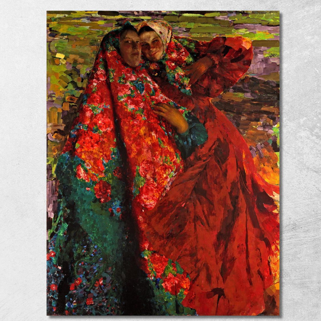 Donne Contadine Filipp Malyavin fml8 quadro stampato su tela