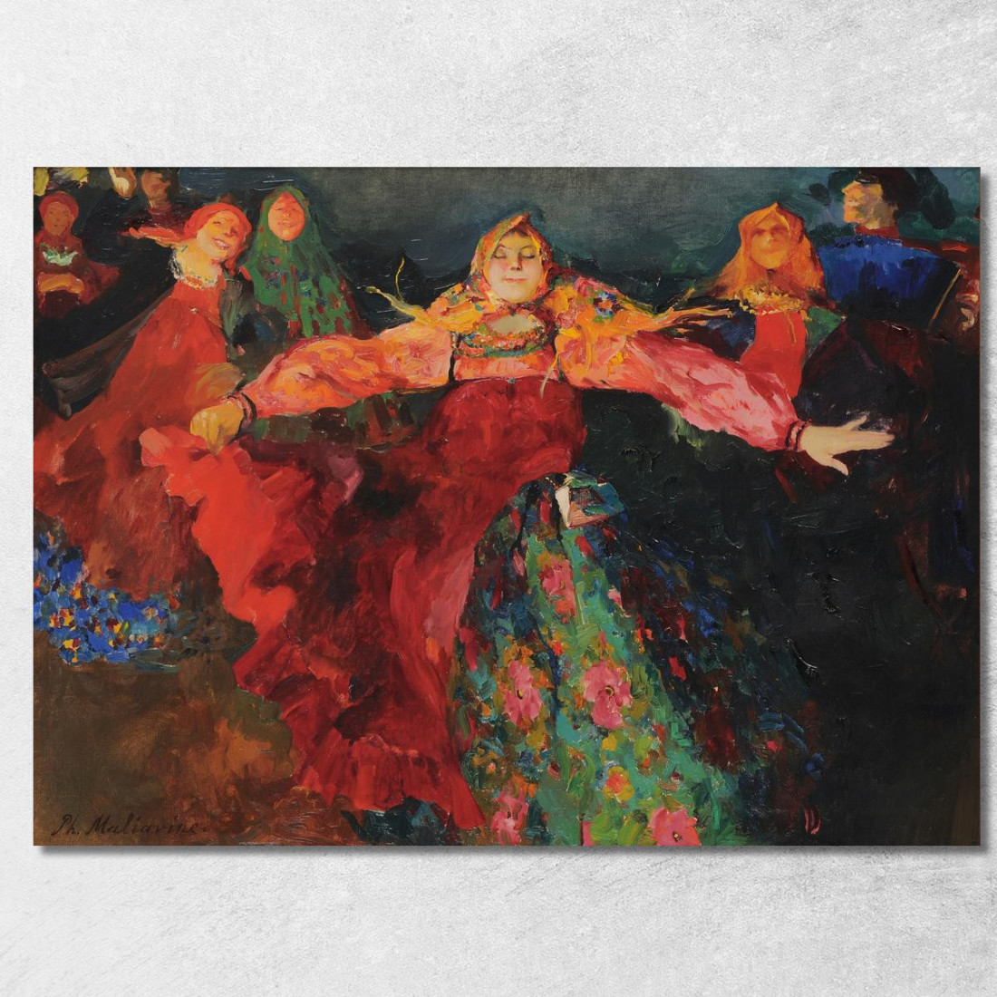 La Danza Filipp Malyavin fml17 quadro stampato su tela