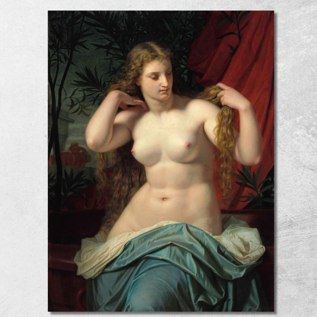 Betsabea Hugues Merle hmr5 quadro stampato su tela