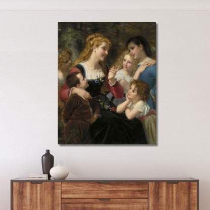 Racconti Infantili Hugues Merle hmr6 quadro stampato su tela