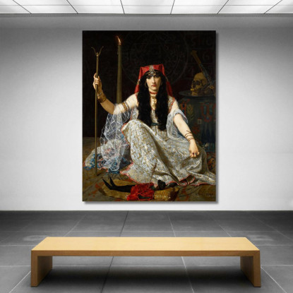 L'Incantatrice Hugues Merle hmr13 quadro stampato su tela