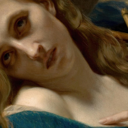Maria Maddalena Nella Caverna Hugues Merle hmr15 quadro stampato su tela