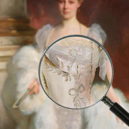Ritratto Della Signora J.P. Morgan Jr. Nata Jane Norton Grew John Singer Sargent jss243 quadro stampato su tela