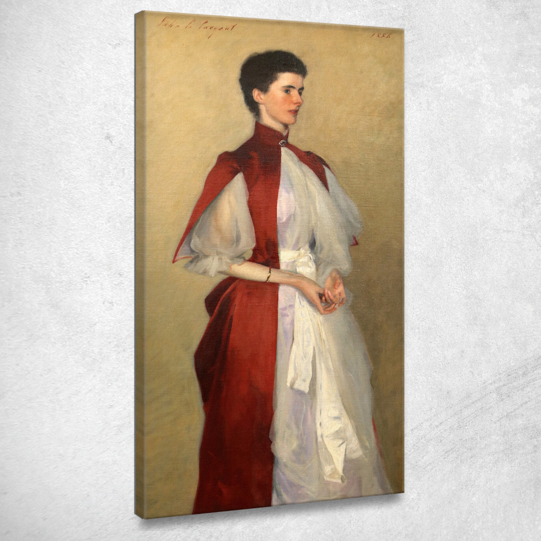 Ritratto Della Signora Robert Harrison John Singer Sargent jss245 quadro stampato su tela