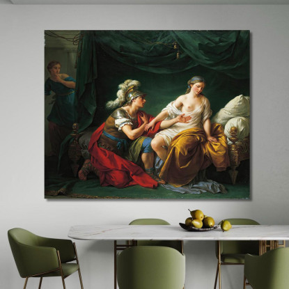 Alcibiade In Ginocchio Davanti Alla Sua Amante Louis-Jean-François Lagrenée ljf1 quadro stampato su tela