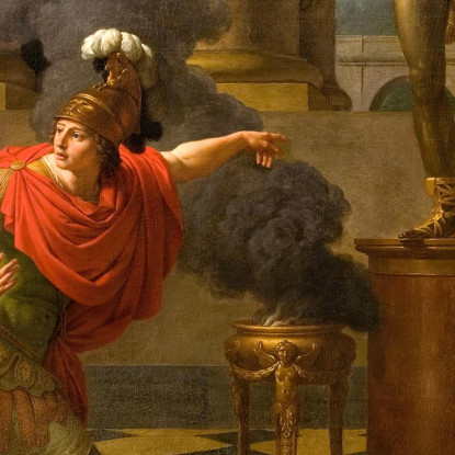 Alessandro Consulta L'Oracolo Di Apollo Louis-Jean-François Lagrenée ljf2 quadro stampato su tela