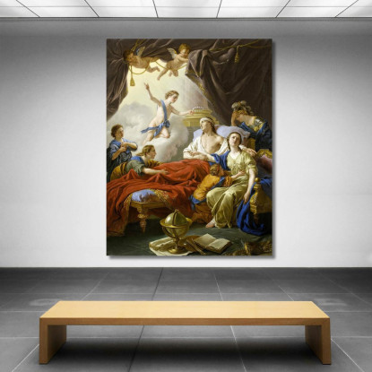 Allegoria Sulla Morte Del Delfino Louis-Jean-François Lagrenée ljf3 quadro stampato su tela