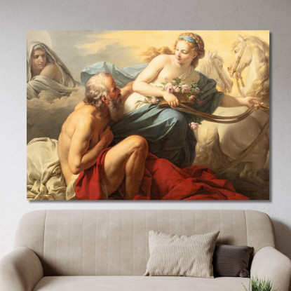 Aurora E Titono Louis-Jean-François Lagrenée ljf4 quadro stampato su tela