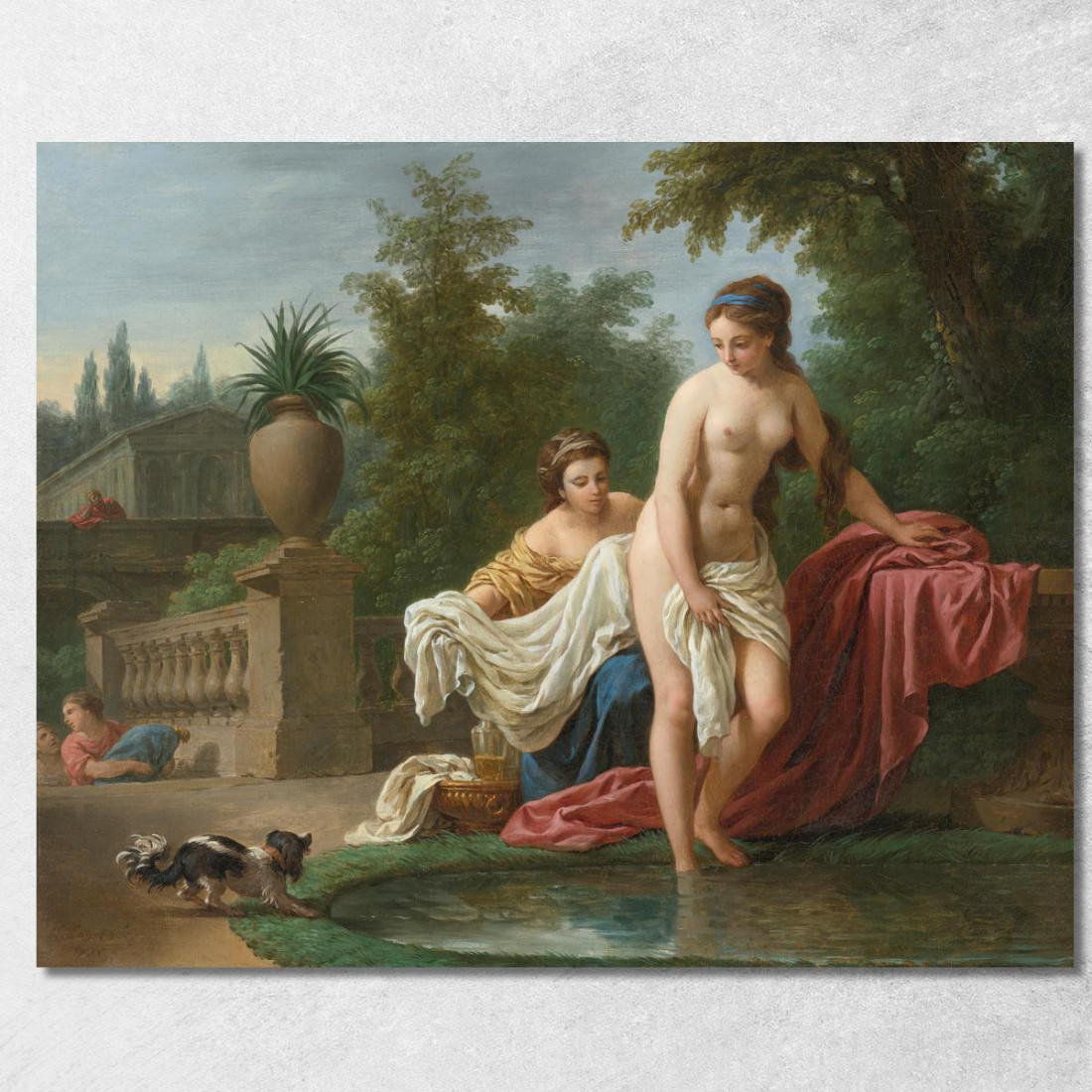 Davide E Betsabea Louis-Jean-François Lagrenée ljf8 quadro stampato su tela