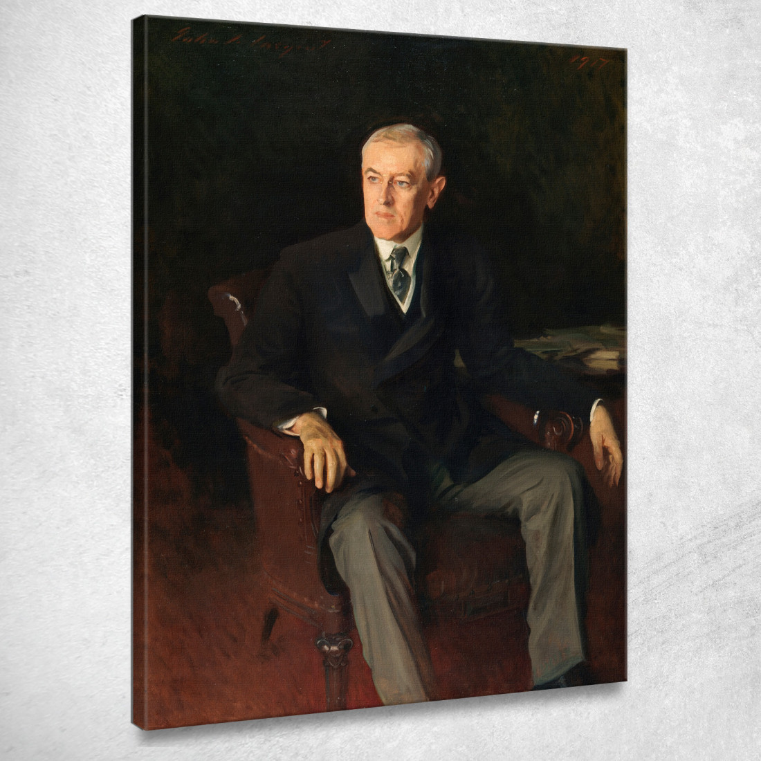 Ritratto Di Woodrow Wilson John Singer Sargent jss247 quadro stampato su tela