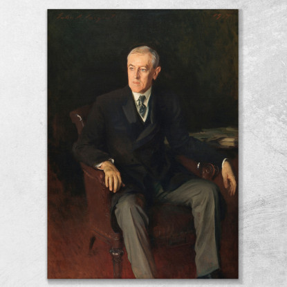 Ritratto Di Woodrow Wilson John Singer Sargent jss247 quadro stampato su tela