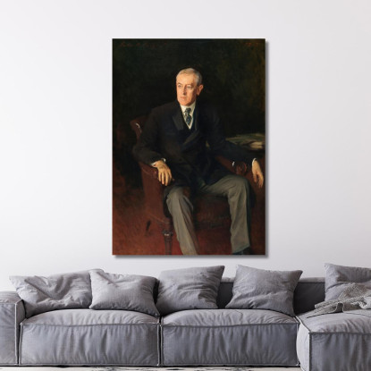 Ritratto Di Woodrow Wilson John Singer Sargent jss247 quadro stampato su tela