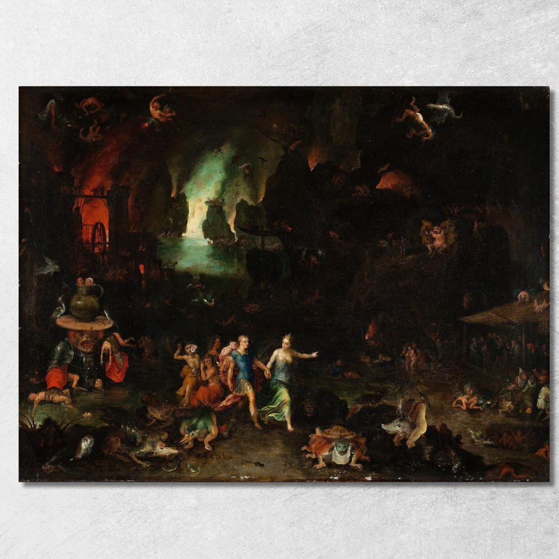 Enea E La Sibilla Cumana Nell'Oltretomba Jan Brueghel The Elder jbe8 quadro stampato su tela
