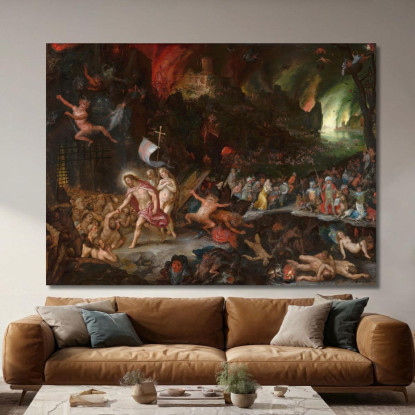 La Discesa Di Cristo Nel Limbo Jan Brueghel The Elder jbe11 quadro stampato su tela