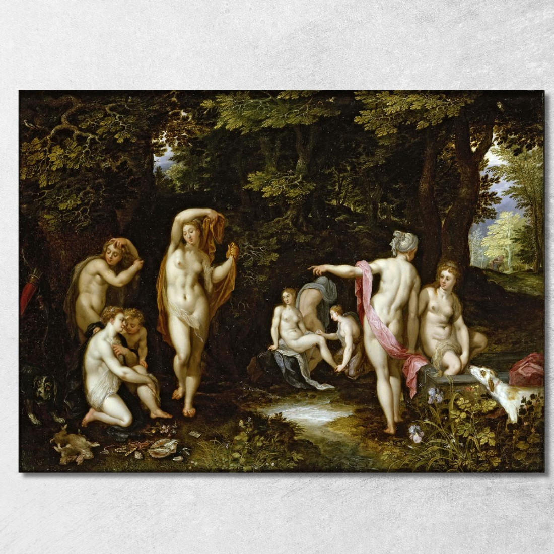 Diana E Atteone Jan Brueghel The Elder jbe12 quadro stampato su tela