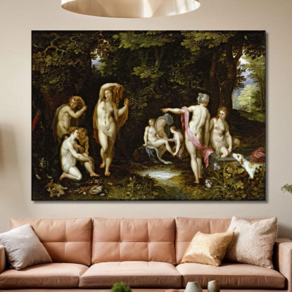 Diana E Atteone Jan Brueghel The Elder jbe12 quadro stampato su tela