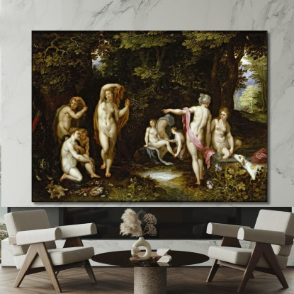 Diana E Atteone Jan Brueghel The Elder jbe12 quadro stampato su tela