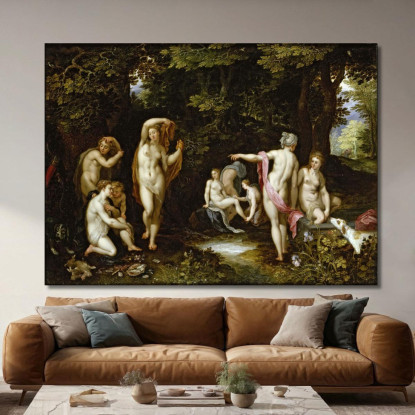 Diana E Atteone Jan Brueghel The Elder jbe12 quadro stampato su tela