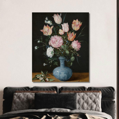 Fiori In Un Vaso Wan-Li Jan Brueghel The Elder jbe15 quadro stampato su tela