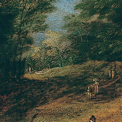 Paesaggio Con Viaggiatori Su Un Sentiero Boschivo Jan Brueghel The Elder jbe22 quadro stampato su tela