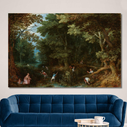 Latona E I Contadini Lici Jan Brueghel The Elder jbe26 quadro stampato su tela