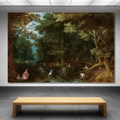 Latona E I Contadini Lici Jan Brueghel The Elder jbe26 quadro stampato su tela