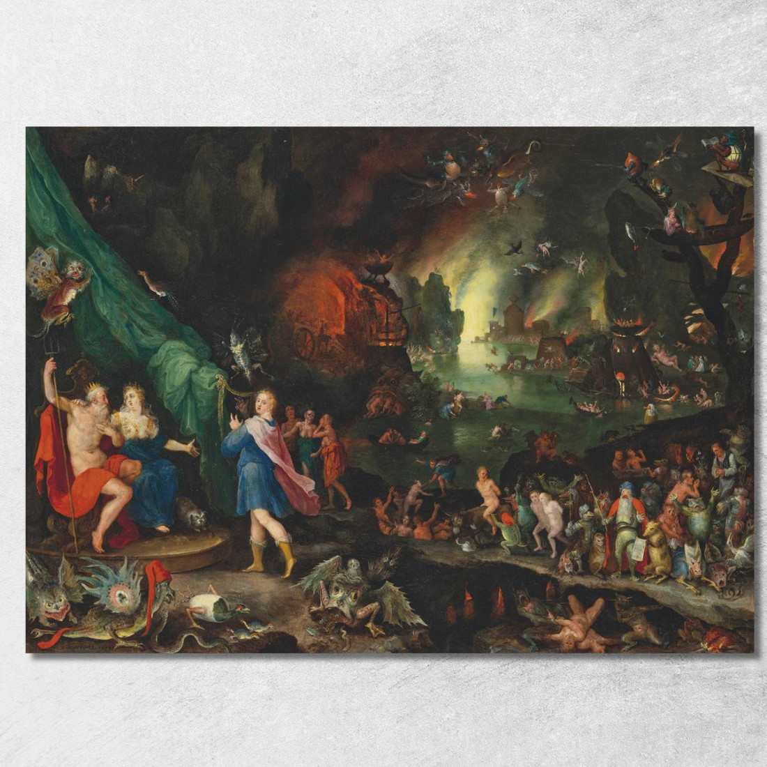 Orfeo Agli Inferi Jan Brueghel The Elder jbe30 quadro stampato su tela