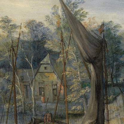 Paesaggio Fluviale 2 Jan Brueghel The Elder jbe32 quadro stampato su tela