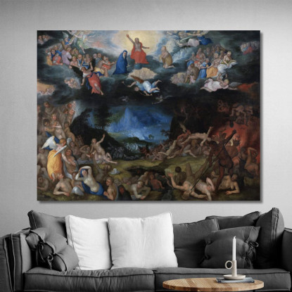 Il Giudizio Universale Jan Brueghel The Elder jbe38 quadro stampato su tela