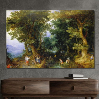 La Derisione Di Latona Jan Brueghel The Elder jbe39 quadro stampato su tela