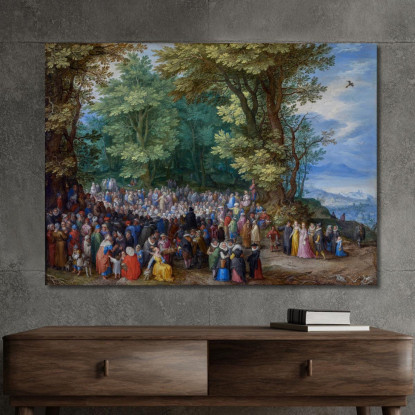 Il Sermone Della Montagna Jan Brueghel The Elder jbe41 quadro stampato su tela